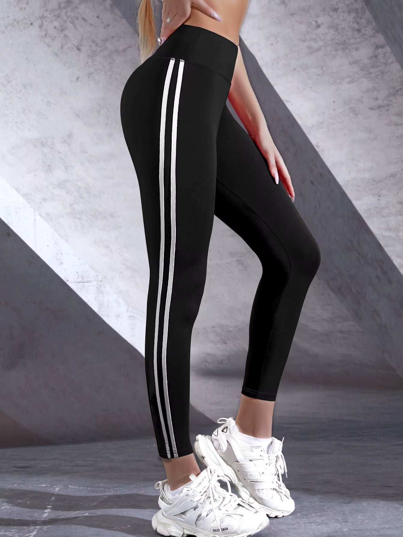 High Waist Yoga Leggings, Butt Lifting Leggings, Tummy Control Fitness Sports Pants, Women'S Activewear