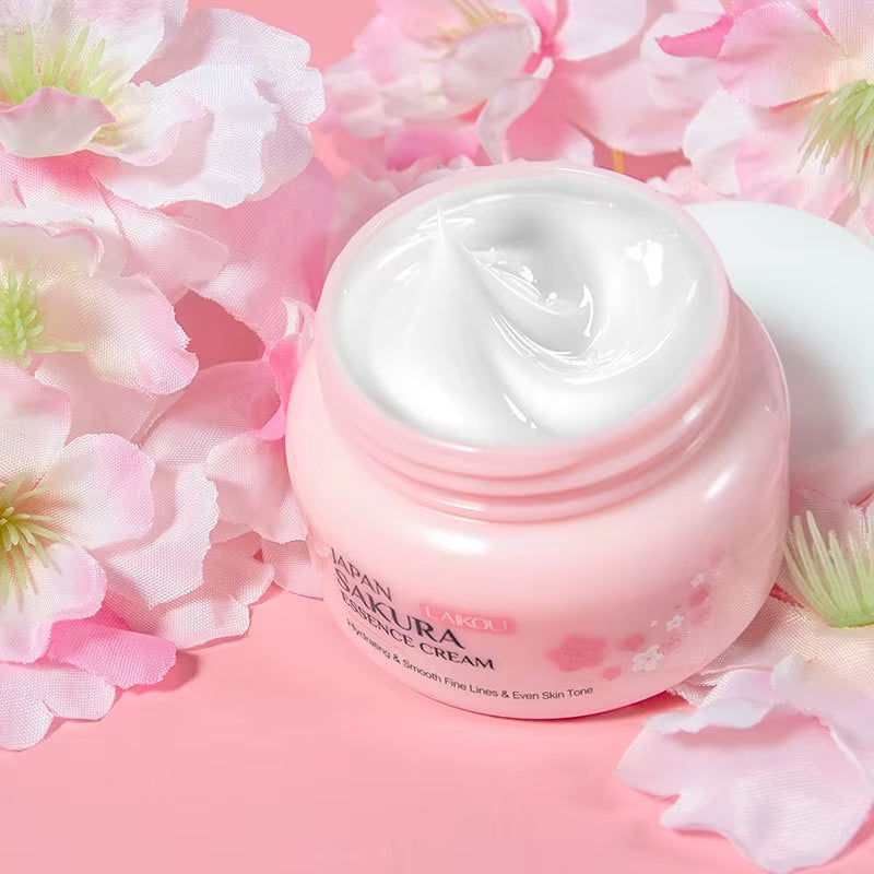 60G Japan Sakura Essence Cream Cherry Blossom Facial Cream Moisturizing Improving Dryness & Roughness Face Skin Care