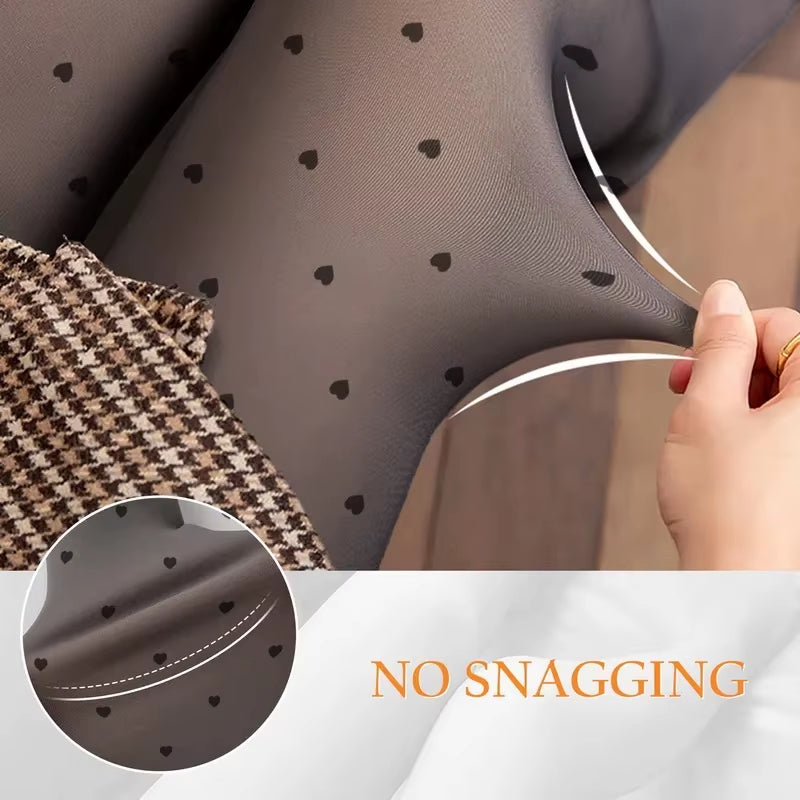 Winter Women Leggings 80/200G Fleece Warm Stockings Skin Effect Tights 2025 Female Print Leggings High-Elastic Thermal Pants