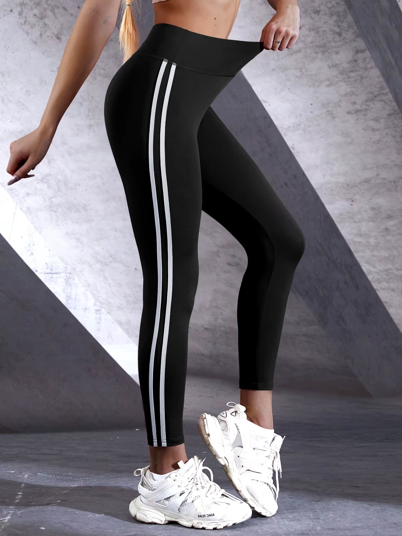 High Waist Yoga Leggings, Butt Lifting Leggings, Tummy Control Fitness Sports Pants, Women'S Activewear