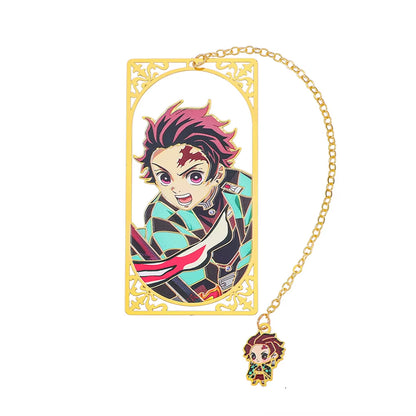 Japanese Anime Kimetsu No Yaiba Metal Bookmark
