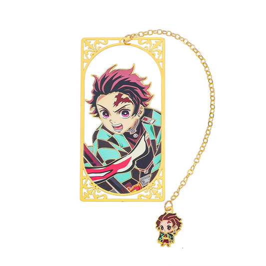 Japanese Anime Kimetsu No Yaiba Metal Bookmark